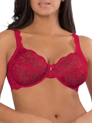 Smart & Sexy Women's Signature Lace Unlined Underwire Bra with Added Support