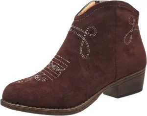 Snow Boots for Women Ankle Womens Western Booties Womens Work Boots Steel Toe Ankle Bootie for Women with Heel Fashion Round Toe Square Toe Slip On Side Zipper