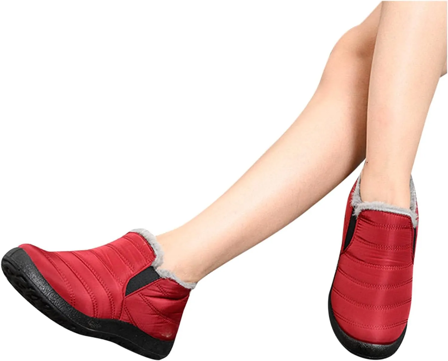 Snow Boots for Women Cute 10 Wide Womens Waterproof Snow Boots Size 6 Womens Winter Boots Slip Resistant Waterproof Work Boots for Women Botas De Invierno Para Mujer De Tacon Bajo Ortopedicas