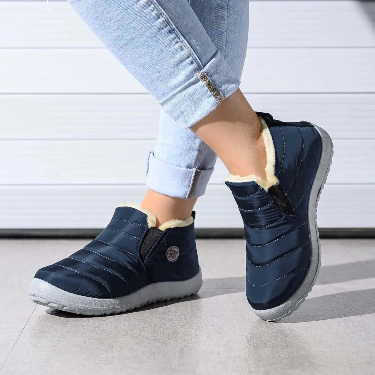 Snow Boots for Women Cute High Ankle Snow Boots Size 9 Wide for Women Extra Wide Width Winter Boots for Women Plus Size Snowboard Boots Women Botas De Invierno Para Mujer Elegantes Cortos