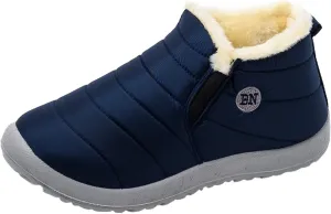 Snow Boots for Women Waterproof Winter Boots Non-slip Warm Fur Booties Winter Warm Outdoor Ankle Boots Comfortable Winter Shoes Trekking Shoes