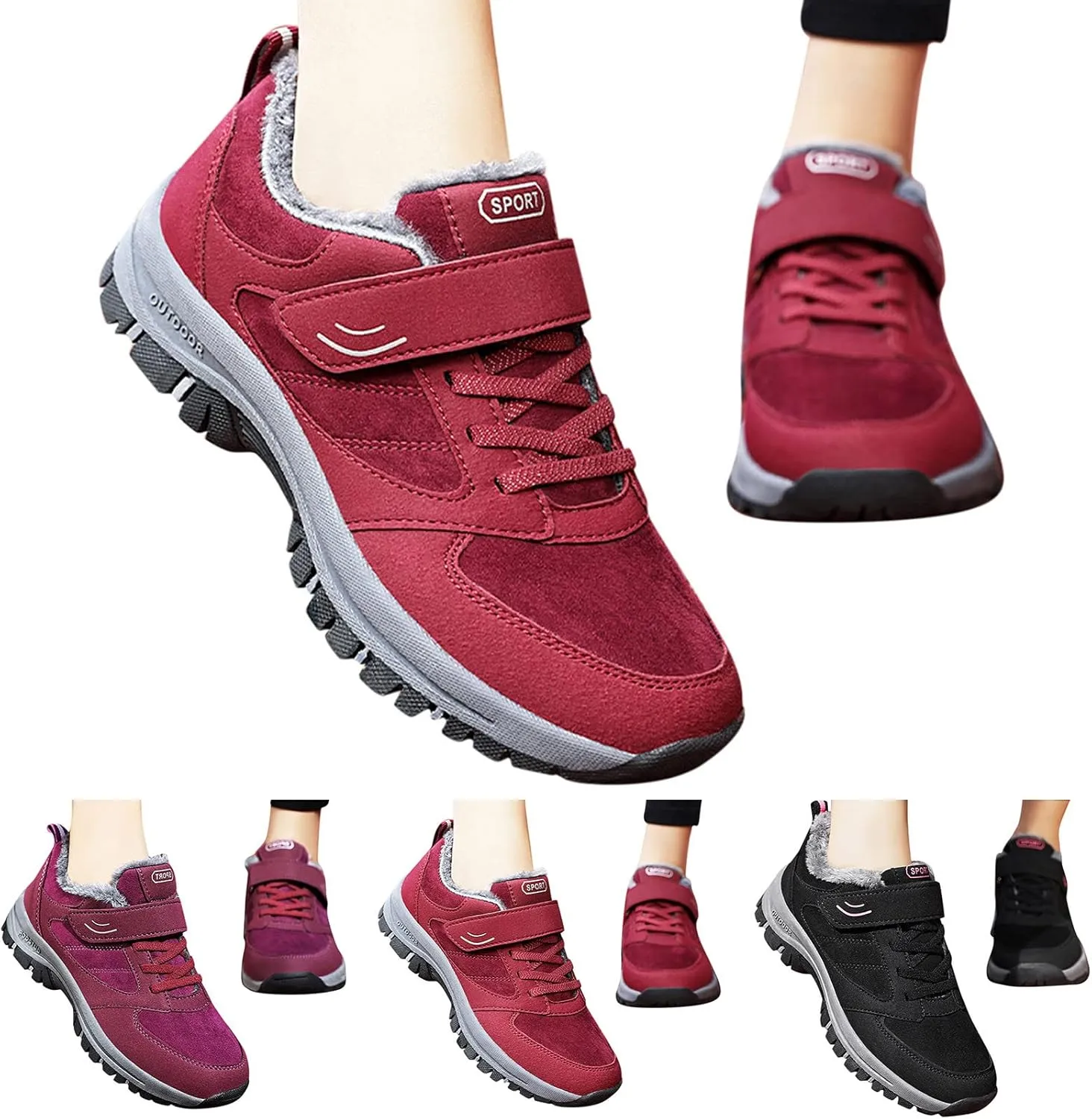 Snow Shoes for Men Womens Winter Non-Slip Work Boots for Men Waterproof Ankle Booties