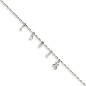 Solid 925 Sterling Silver 10 1 Extension Anklet 10"