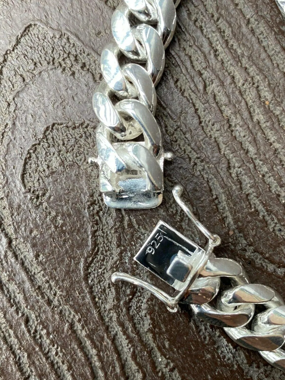 Solid 925 Sterling Silver Miami Cuban Link Chain Or Bracelet - Real Men's Cuban 5-14mm 7-30" - Handmade In USA - Guaranteed Authentic 925 Silver