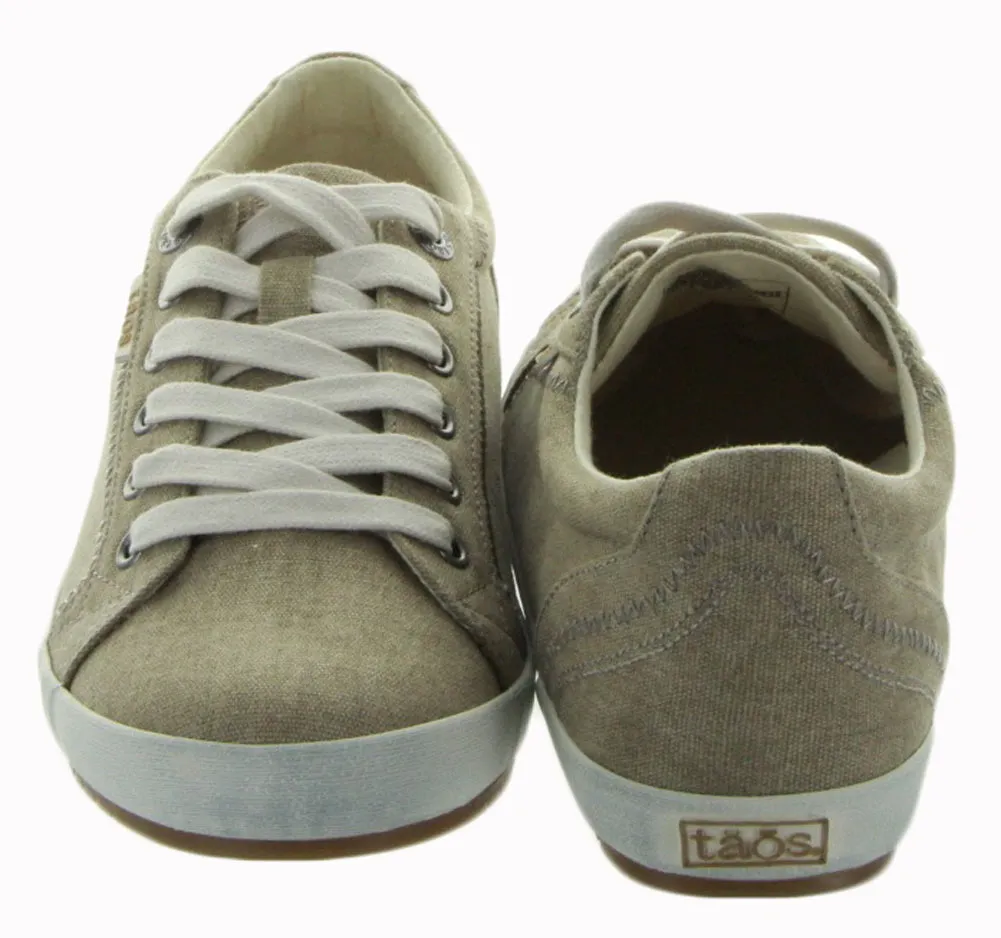 Star in Khaki Washed Canvas by Taos Footwear