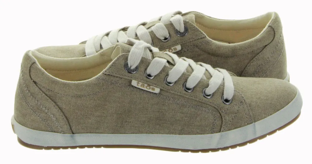 Star in Khaki Washed Canvas by Taos Footwear