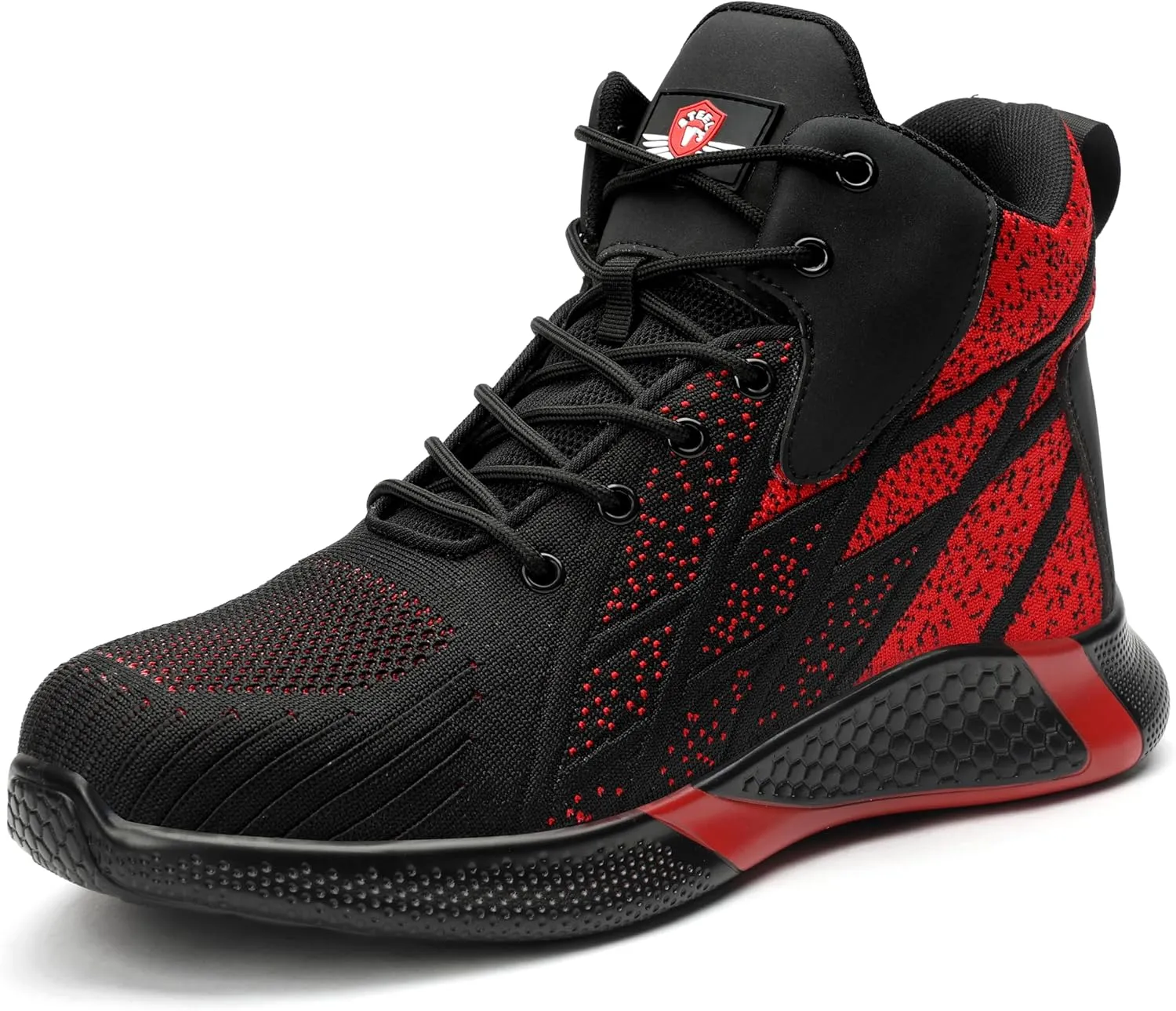 STEEL V's Men & Women Steel-Toe Work Shoes, Composite Toe, Lightweight, Breathable, Durable, Slip-Resistant, Arch Support, Oder Selector, Industrial Athlete, Zapatos de Seguridad para Hombres y Mujer