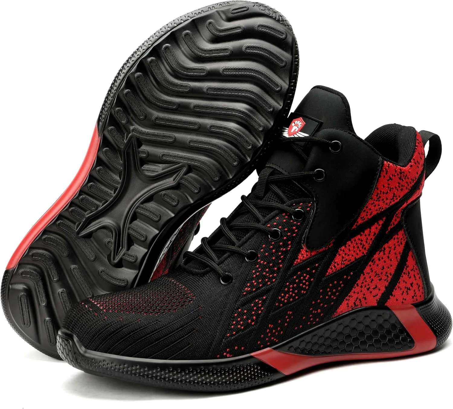 STEEL V's Men & Women Steel-Toe Work Shoes, Composite Toe, Lightweight, Breathable, Durable, Slip-Resistant, Arch Support, Oder Selector, Industrial Athlete, Zapatos de Seguridad para Hombres y Mujer