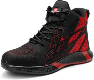 STEEL V's Men & Women Steel-Toe Work Shoes, Composite Toe, Lightweight, Breathable, Durable, Slip-Resistant, Arch Support, Oder Selector, Industrial Athlete, Zapatos de Seguridad para Hombres y Mujer