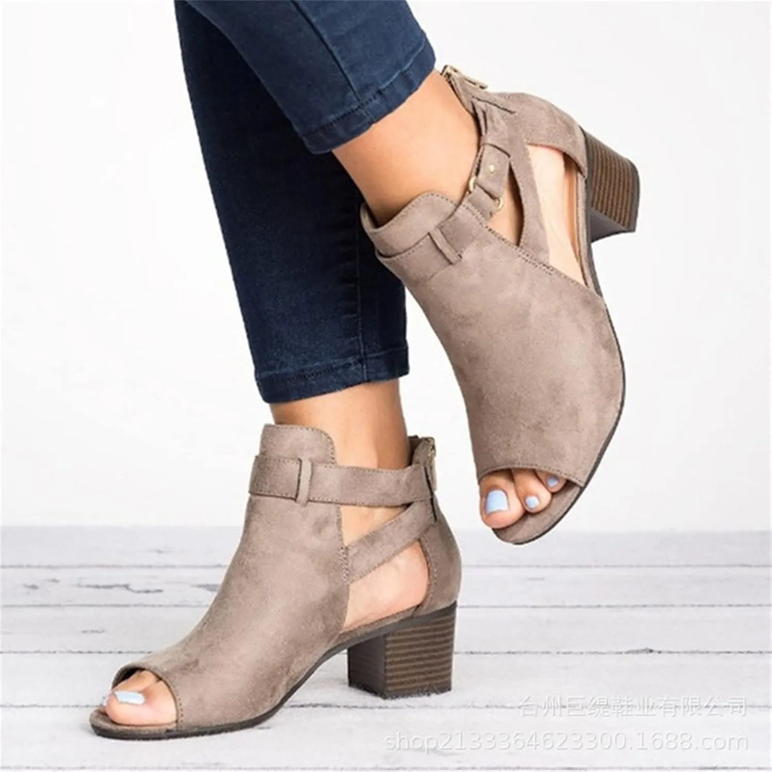 Strappy Sandals For Women,Chunky Block High Heels for Women,Open Toe Shoes Heels for Women Dressy Ankle Strap Sandals