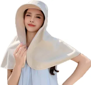 Sun Hats Women Sun Protection Wide Brim Shawl with Neck Flap Hiking Visor Hat Fishing Hat UV Protection Beach Hats