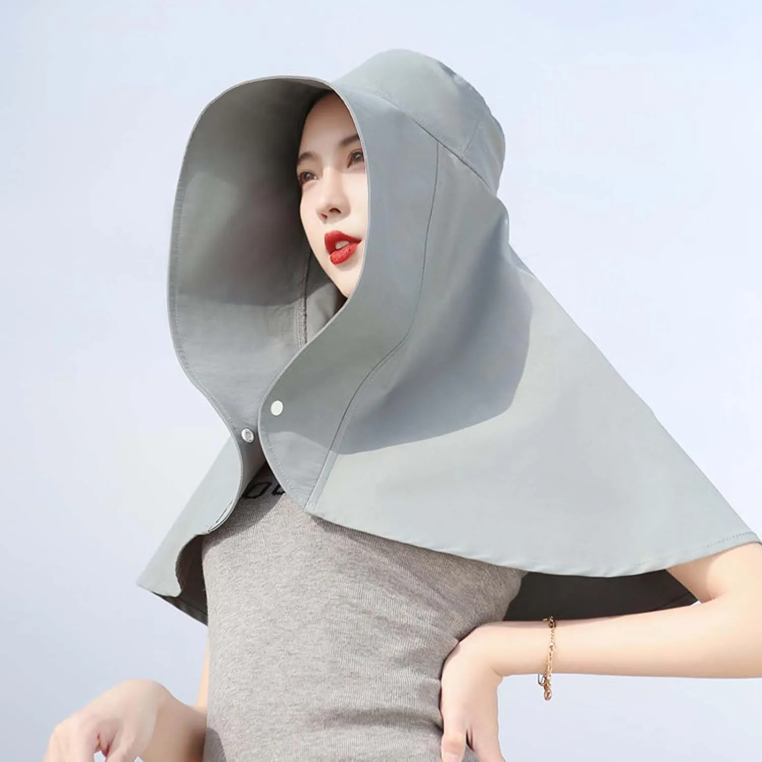 Sun Hats Women Sun Protection Wide Brim Shawl with Neck Flap Hiking Visor Hat Fishing Hat UV Protection Beach Hats