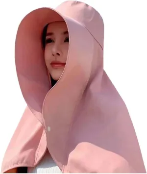 Sun Hats Women Sun Protection Wide Brim Shawl with Neck Flap Hiking Visor Hat Fishing Hat UV Protection Beach Hats