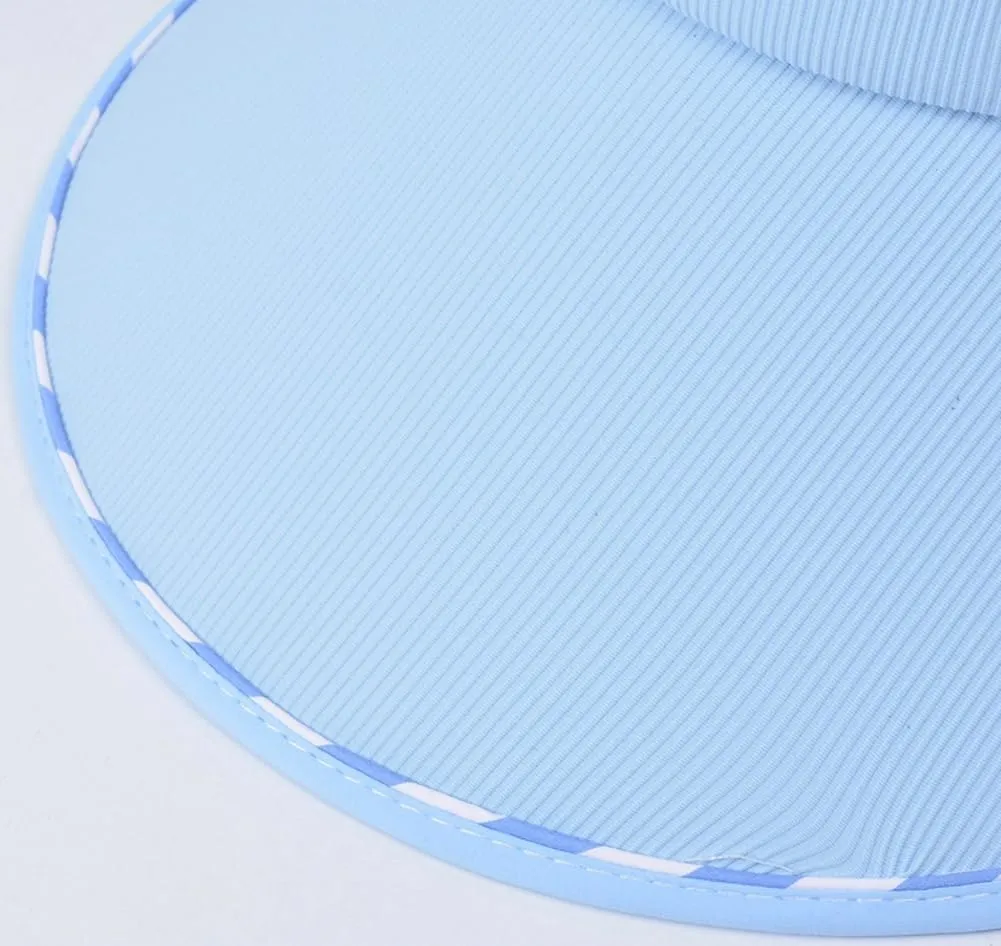 Sun Visor Hats for Women Wide Brim UPF 50  UV Sun Protection Visor Hats Casual Adjustable Roll up Summer Beach Caps