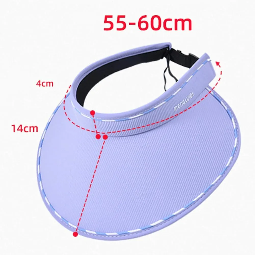 Sun Visor Hats for Women Wide Brim UPF 50  UV Sun Protection Visor Hats Casual Adjustable Roll up Summer Beach Caps