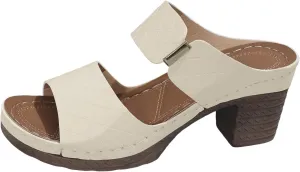 Temperament Chunky Heel Sandals for Women Ankle Strap Wedding Business Dressy Shoes Arch Support Chunky Shoes