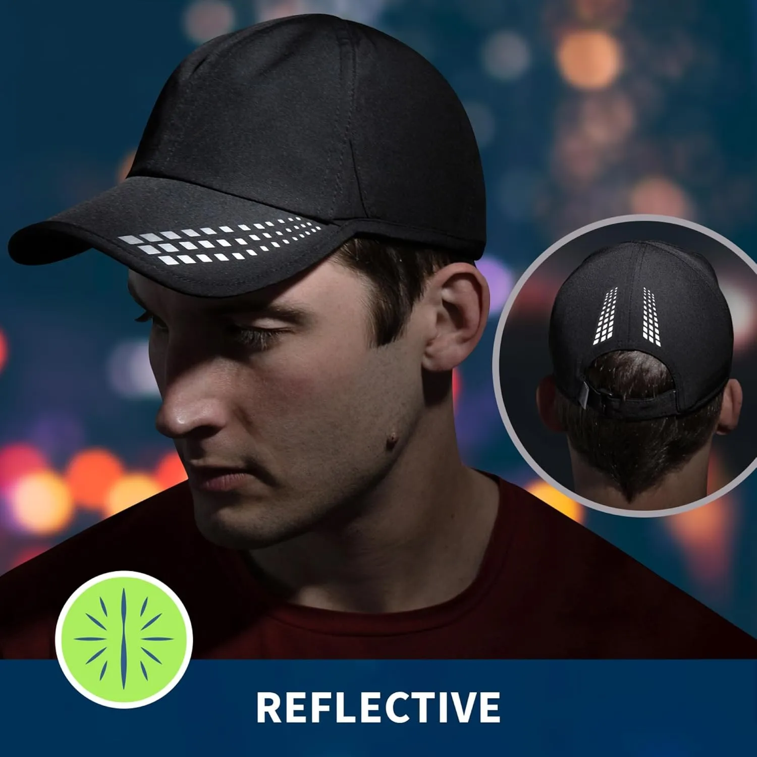 TrailHeads Mens Running Hat with UV Protection | Quick Dry Sports Hats for Men | UPF 50 Hats | Summer Hats for Men