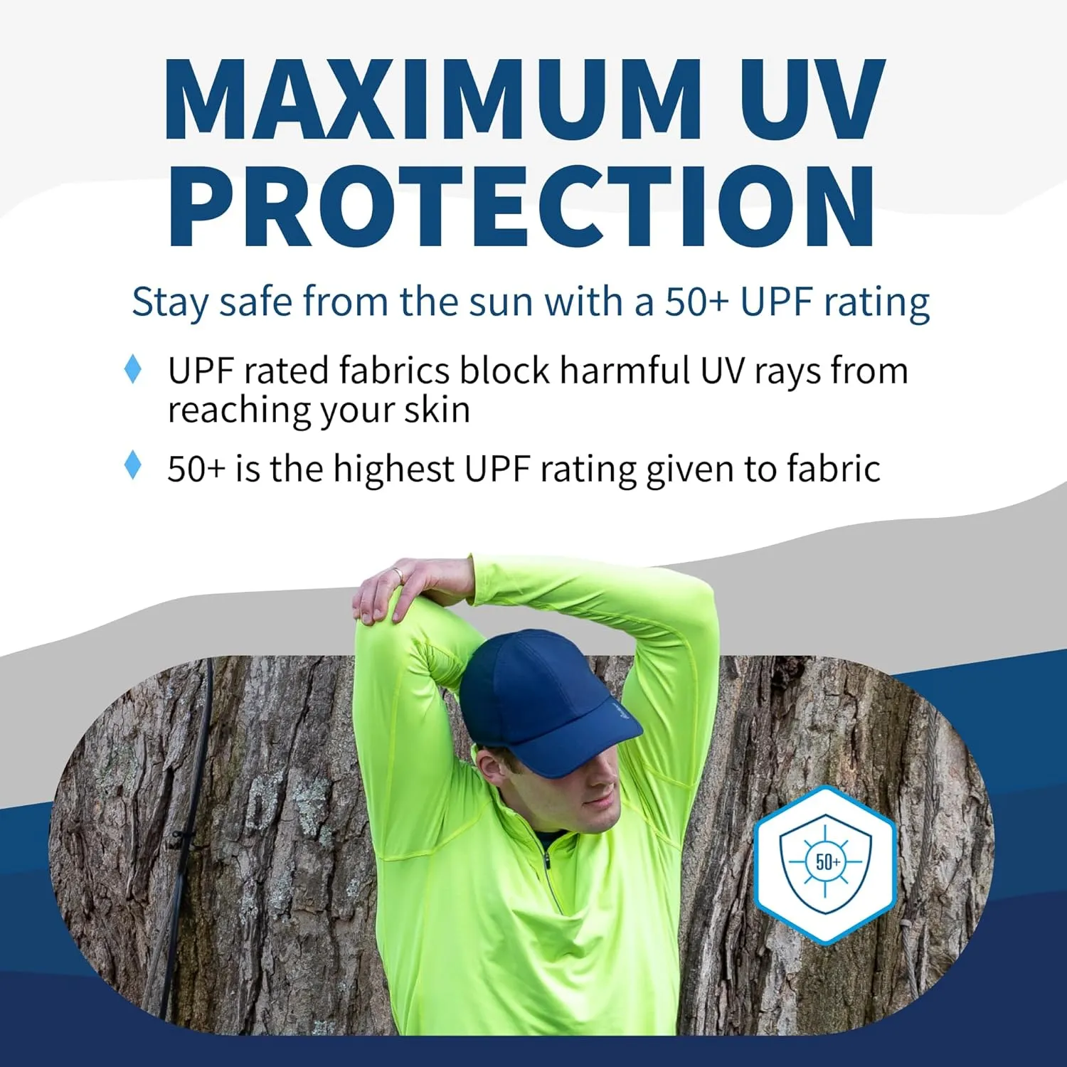 TrailHeads Mens Running Hat with UV Protection | Quick Dry Sports Hats for Men | UPF 50 Hats | Summer Hats for Men