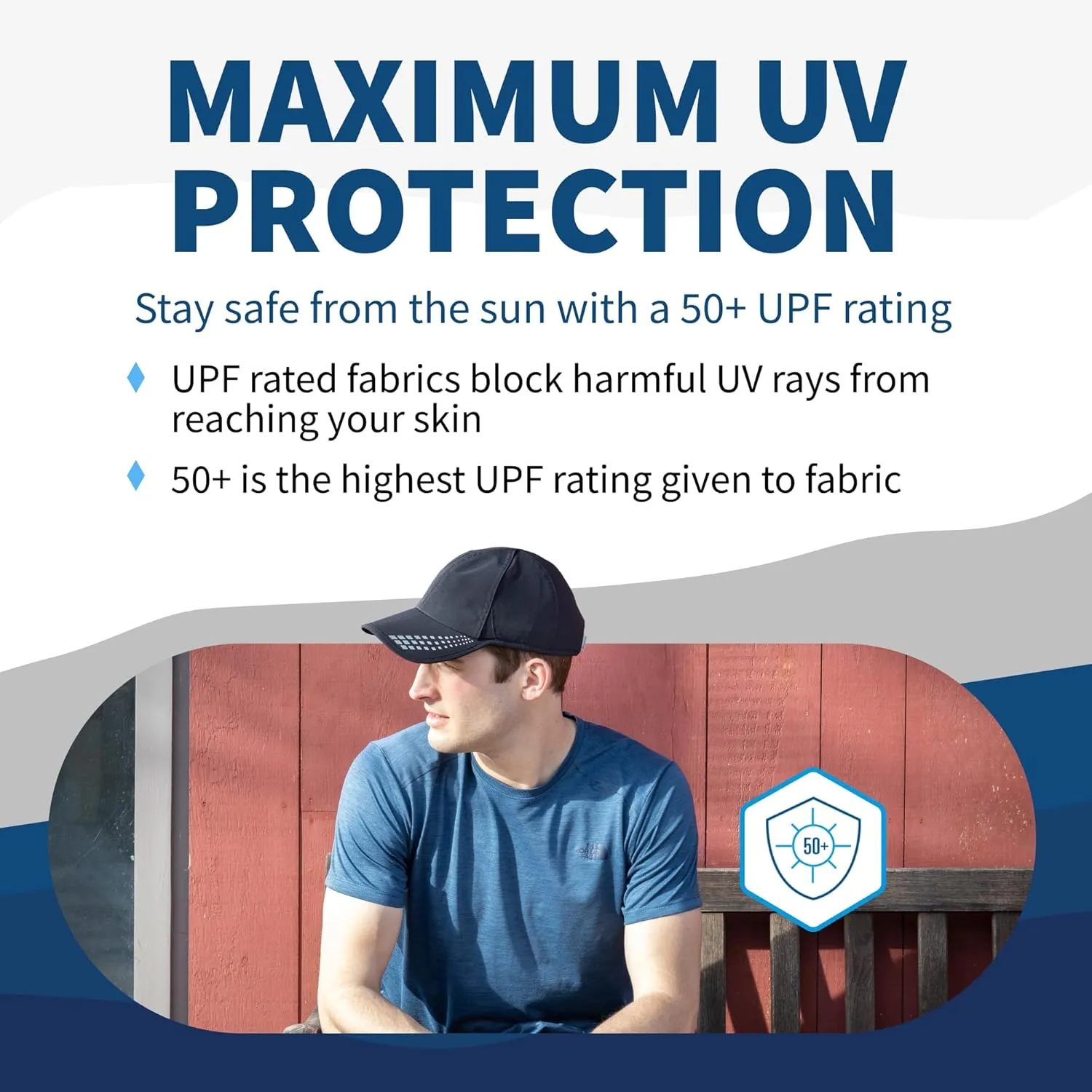 TrailHeads Mens Running Hat with UV Protection | Quick Dry Sports Hats for Men | UPF 50 Hats | Summer Hats for Men