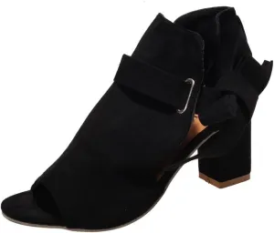 UOQAPRE Women's Chunky Heeled Sandals Ankle Strap Block Dress Pumps Shoes Summer Open Toe Low Heeled Party Sandals for Women