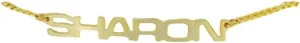 Vintage 70S Name Game Gold Tone Anklet 8 3/4" - "Sharon" Fashion Anklet Trendy Accessories for Women Stylish Additions Chic Details