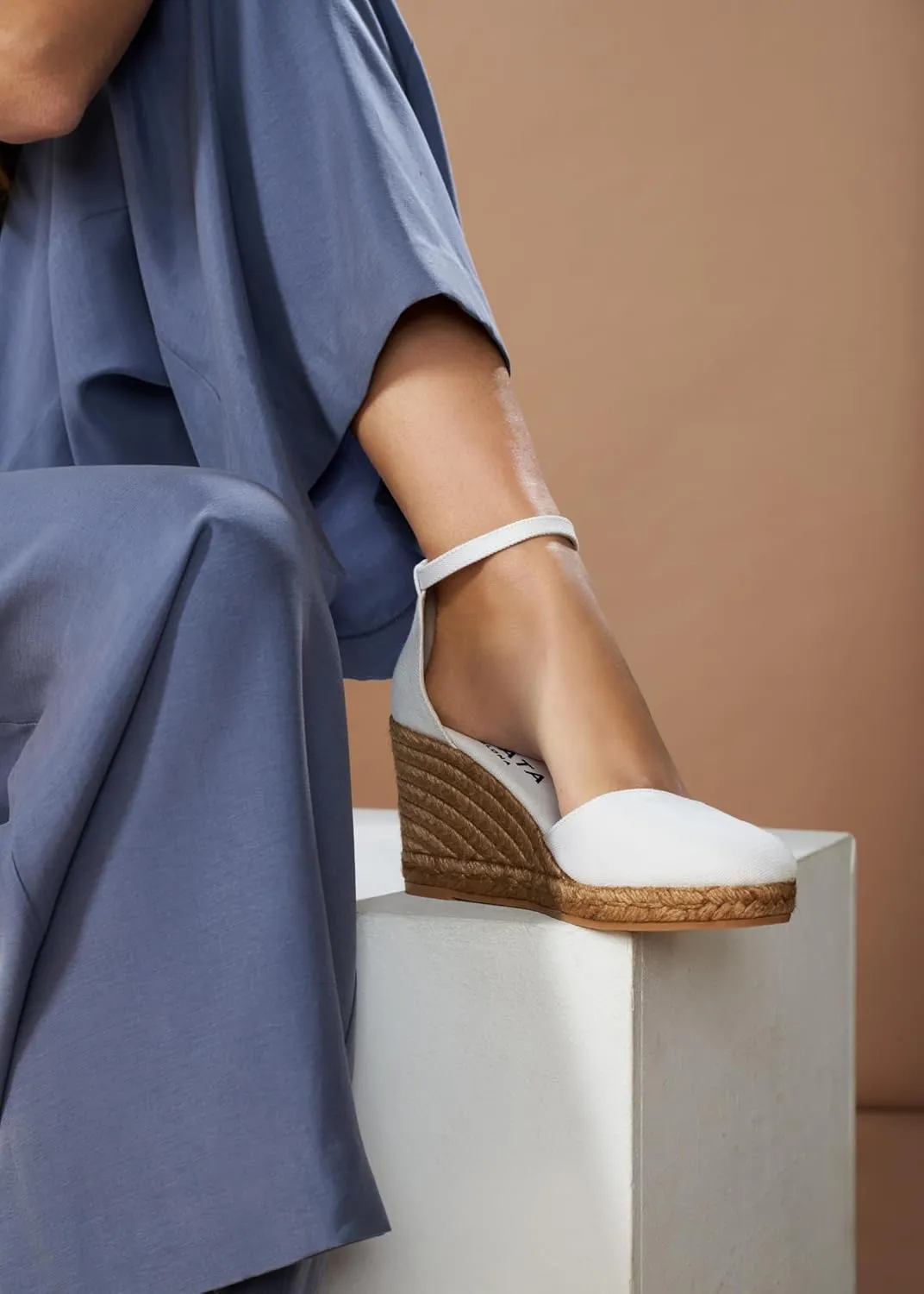 Viscata Estartit Espadrille Canvas Wedges Spain Handmade 3  Heel Women's Sandals with Breathable Organic Cotton Canvas and 100% Natural Jute Midsole for all Occasions: Casual, Work, Party