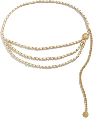 Waist Chains for Women Belly Chains for Women Body Chains for Women Sexy Multilayer Chain Flower Tassel Waist Chain