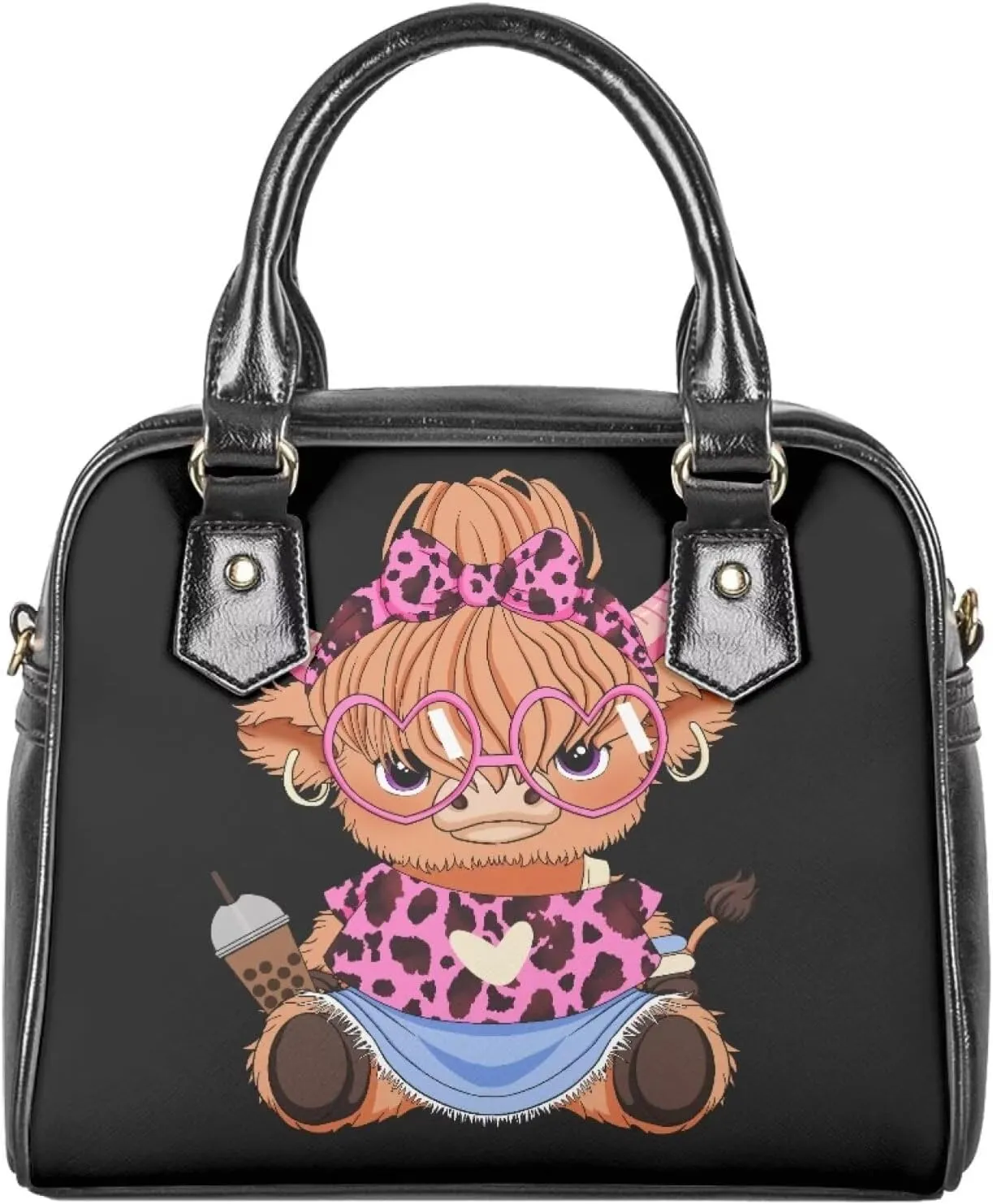 Waterproof Purses and Handbags for Women, Tote Shoulder Bag Satchel Purse PU Leather Top Handle Bag