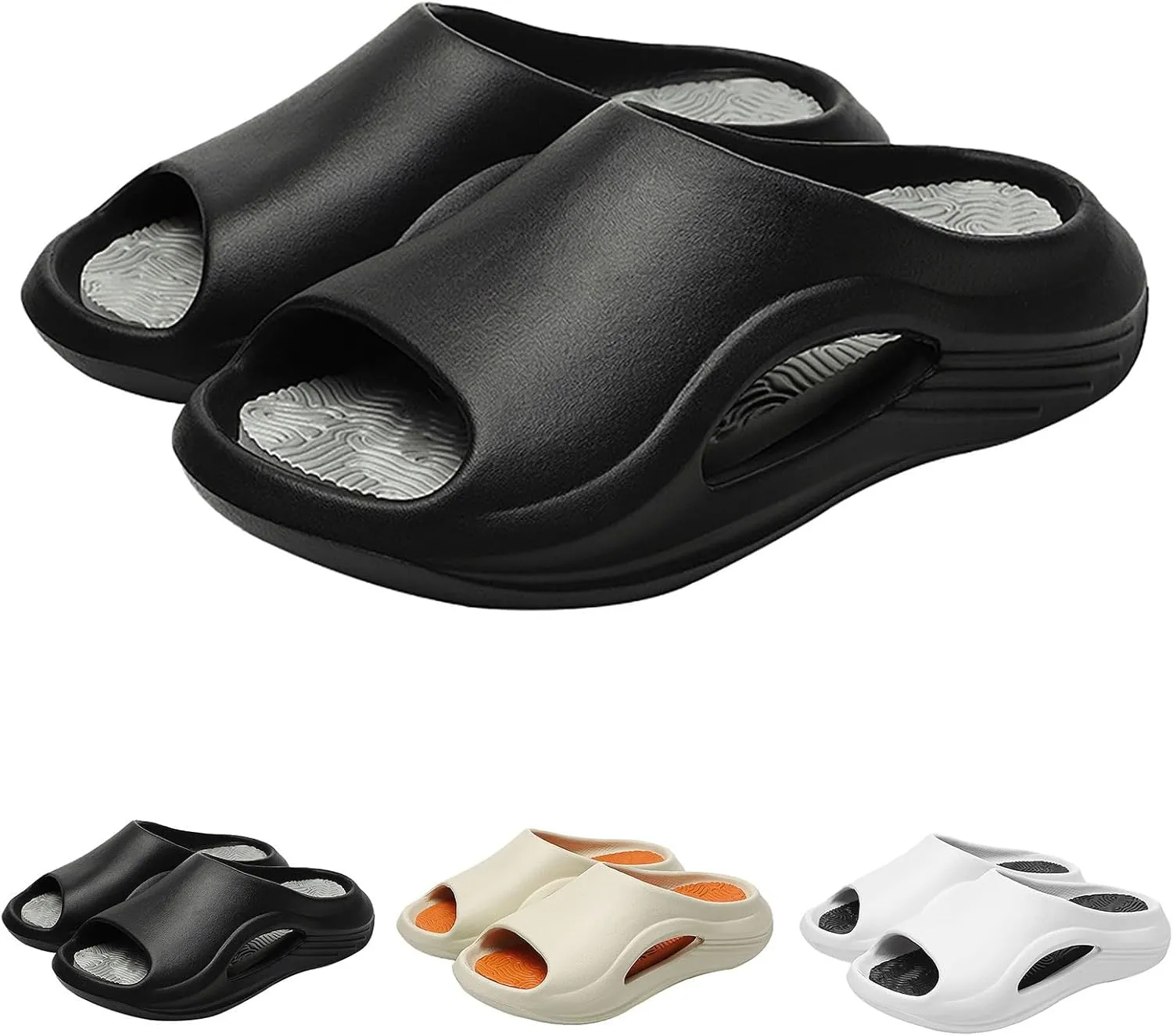 Wedge Sandals for Women Comfortable Wide Width Open Toe Platform Slippers with Arch Support Vacation Beach Shoes