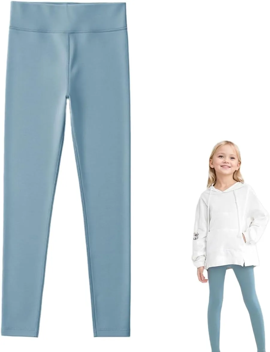 WEONEDREAM Girls Stretchy Leggings Toddler Girls Long Pants Spandex Leggings for Athletic Yoga Biking Dance