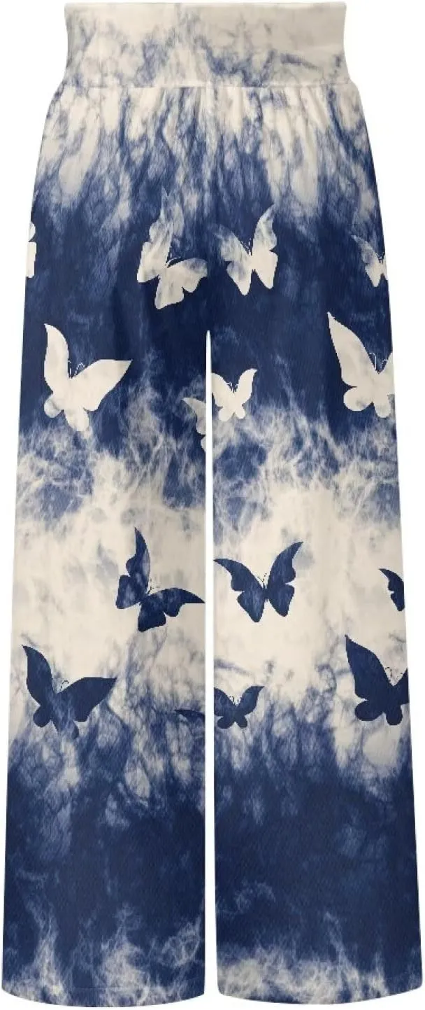 Wide Leg Trouser Pants for Women Plus Size Yoga Pants High Waist Casual Lounge Pant