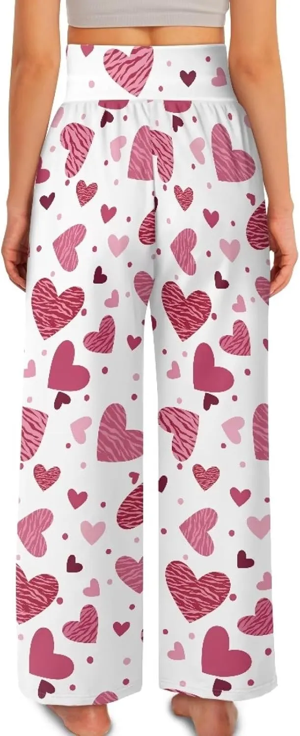 Wide Leg Trouser Pants for Women Plus Size Yoga Pants High Waist Casual Lounge Pant
