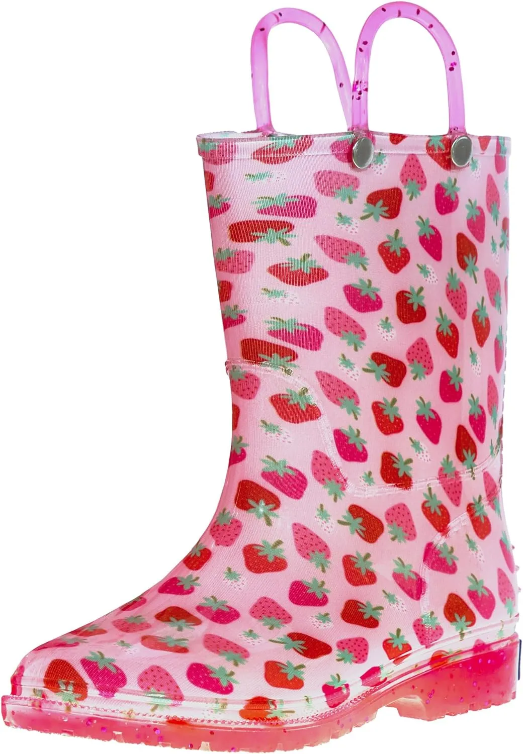 Wildkin Kids Rain Boots  100% Waterproof with Slip-Resistant Tread & Easy Pull Handles