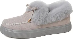Winter Boots For Women Fashion Ankle Boot Slip On Comfortable Snow Fuzzy Booties Sneaker Casual Walking Shoes Loafers