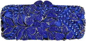 Women Flower Clutch Evening Purses and Handbags Wedding Rhinestone Handbags Bridal Party Bags