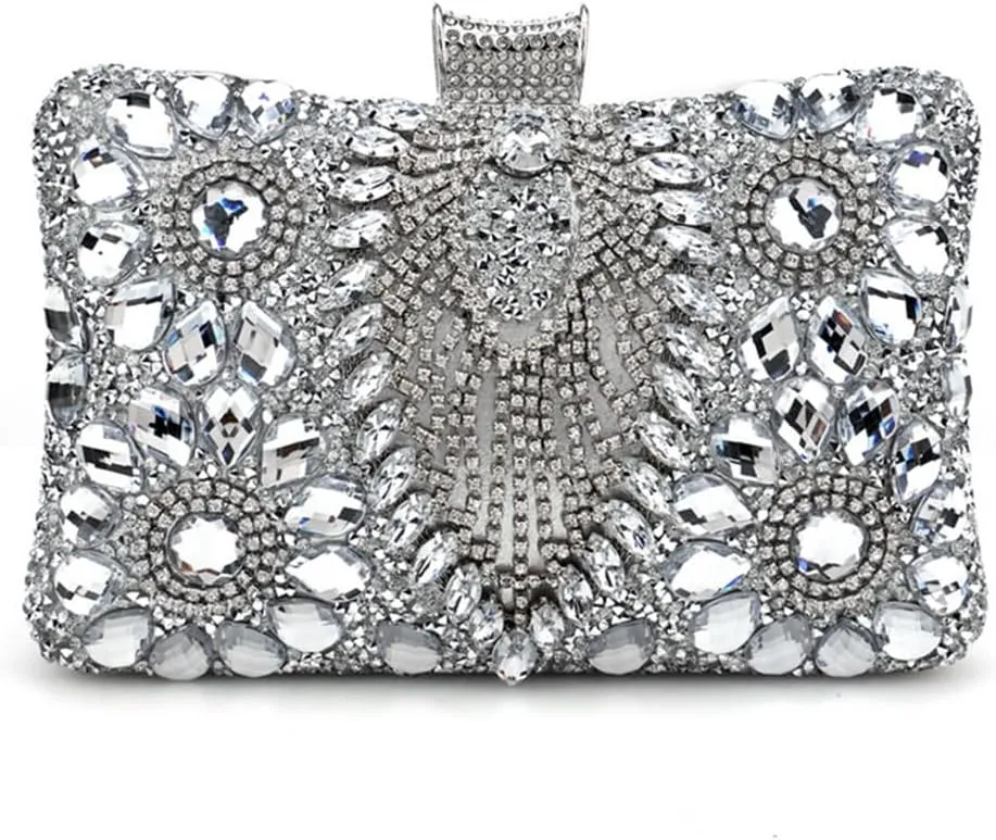 Women Shoulder Bag Rhinestones Shinny Crossbody Bag Glitter Evening Bags for Parties Wedding Clubs