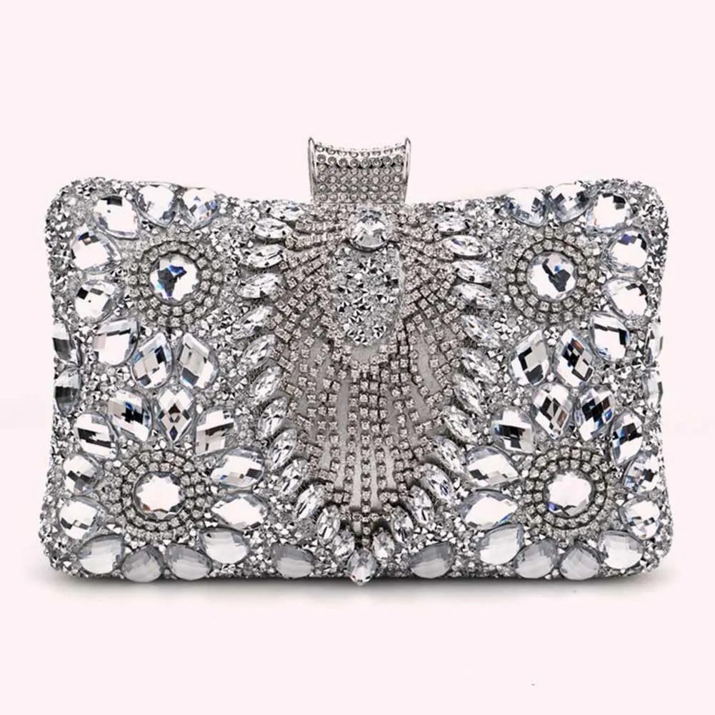 Women Shoulder Bag Rhinestones Shinny Crossbody Bag Glitter Evening Bags for Parties Wedding Clubs