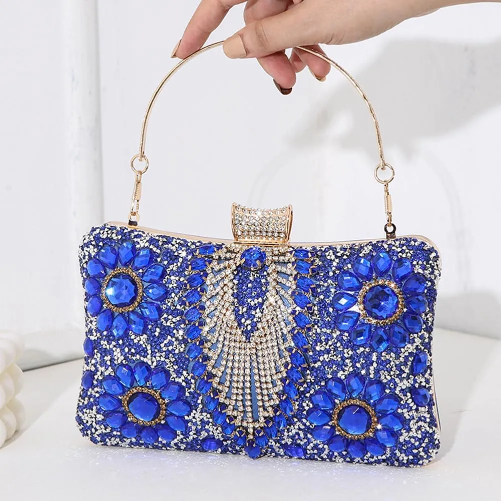 Women Shoulder Bag Rhinestones Shinny Crossbody Bag Glitter Evening Bags for Parties Wedding Clubs