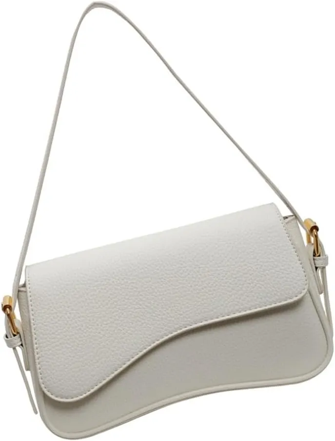 Women Shoulder Bag Simple Saddles Bag PU Leather Messenger Bag Shopping Bag Retro Crossbody Bag for Autumn Winter