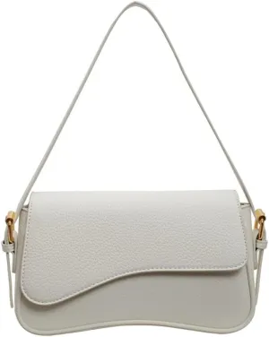 Women Shoulder Bag Simple Saddles Bag PU Leather Messenger Bag Shopping Bag Retro Crossbody Bag for Autumn Winter