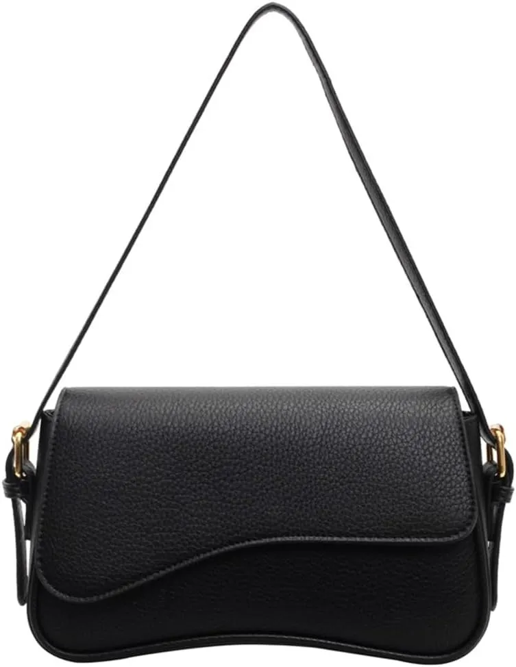 Women Shoulder Bag Simple Saddles Bag PU Leather Messenger Bag Shopping Bag Retro Crossbody Bag for Autumn Winter