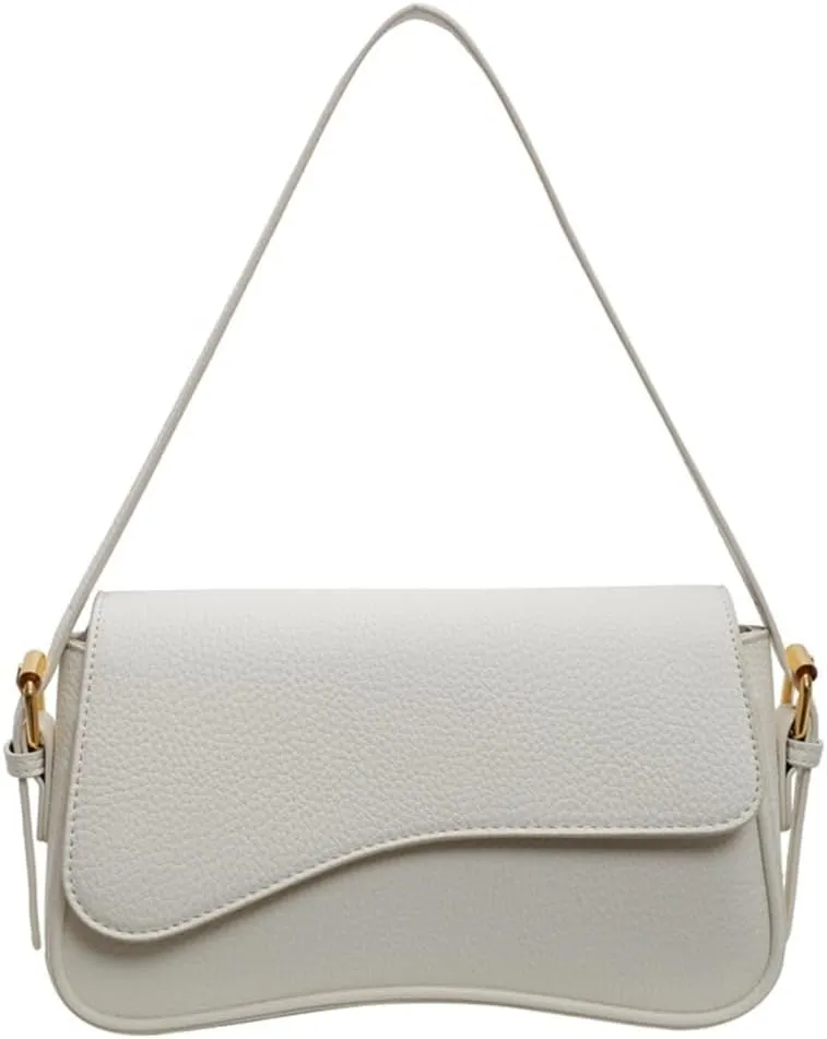 Women Shoulder Bag Simple Saddles Bag PU Leather Messenger Bag Shopping Bag Retro Crossbody Bag for Autumn Winter