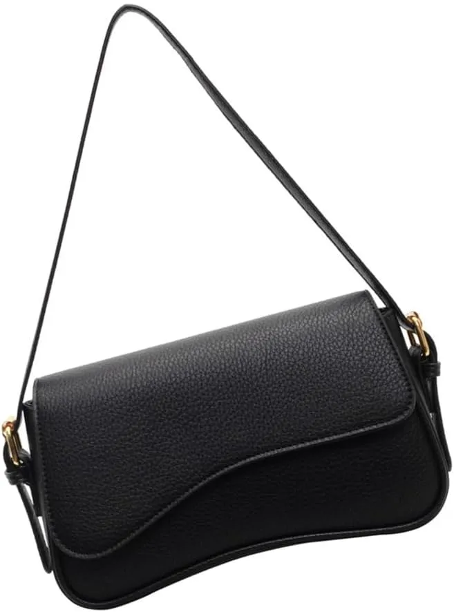 Women Shoulder Bag Simple Saddles Bag PU Leather Messenger Bag Shopping Bag Retro Crossbody Bag for Autumn Winter