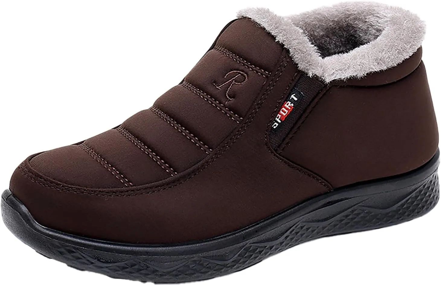 Women Snow Boots Waterproof Winter Boots Non Slip Fully Fur Booties Casual Slip on Ankle Boots Thickening Winter Shoes Walking Hiking Booties