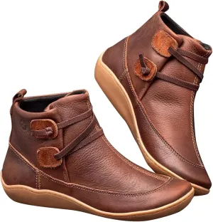 Women's Ankle Boots & Booties Womens Black Booties Low Heel Women's Slip On Boots Work Boot Shoe Laces Men Lightweight Cute Round Toe Closed Toe Wide Fit Available