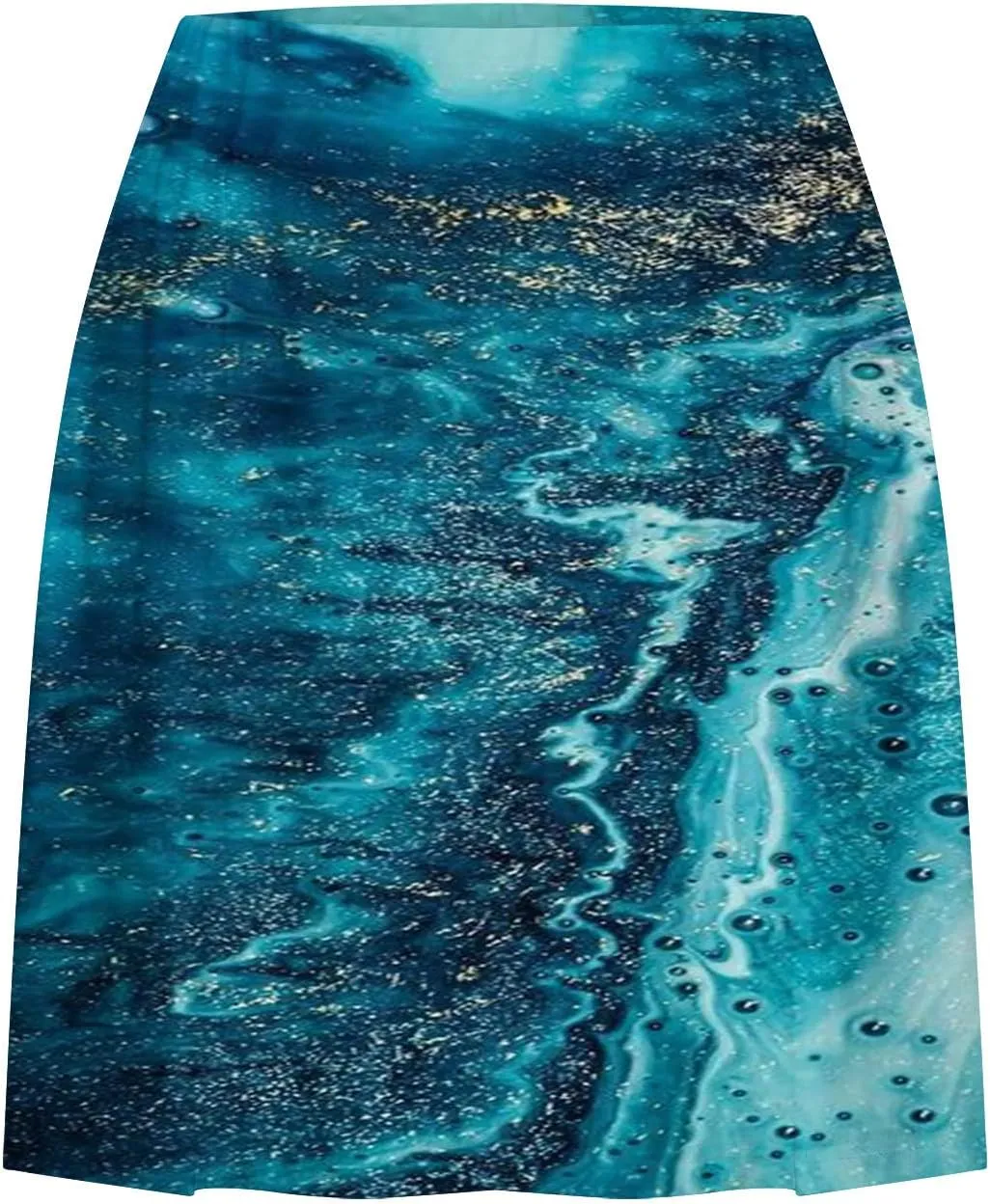Women's Athletic Workout Tennis Skorts Summer Trendy Tie-Dye Print High Waist Flowy Mini Skirt with Inner Shorts