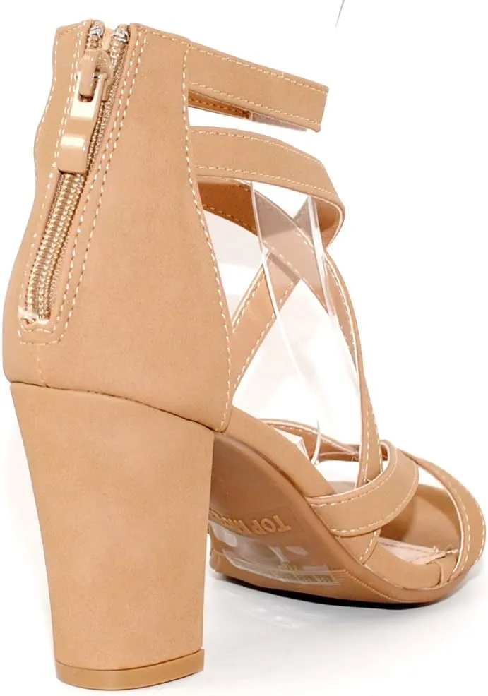 Women's Chunky Heel Ankle Strap Sandals