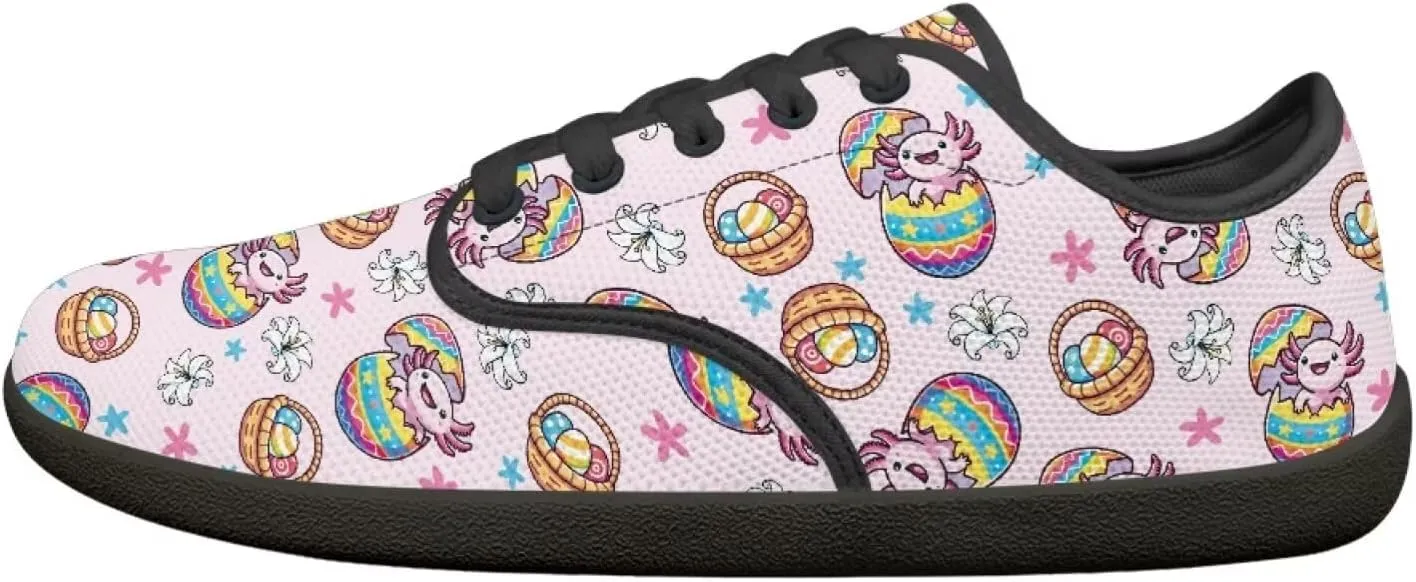 Womens Lace Up Walking Shoes Mesh Sneakers Wide Toe Box Barefoot Shoes Flats Shoes Casual Footwear