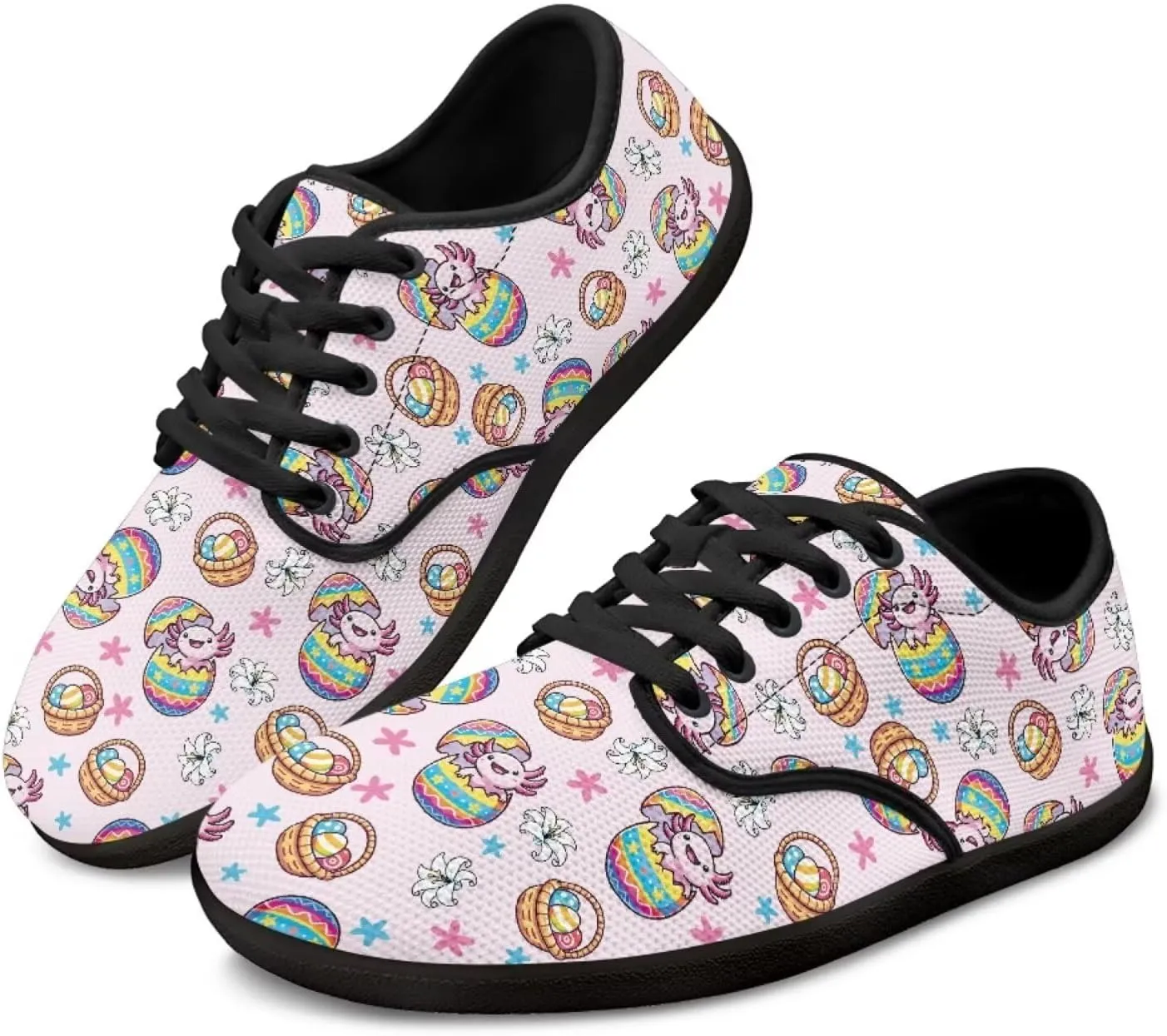Womens Lace Up Walking Shoes Mesh Sneakers Wide Toe Box Barefoot Shoes Flats Shoes Casual Footwear