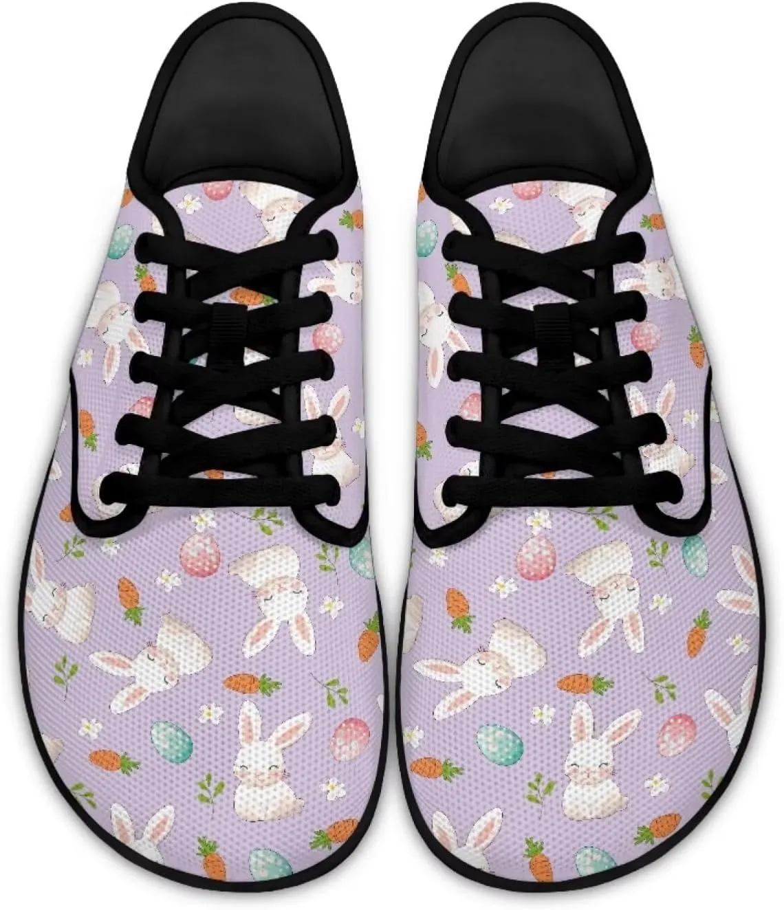 Womens Lace Up Walking Shoes Mesh Sneakers Wide Toe Box Barefoot Shoes Flats Shoes Casual Footwear